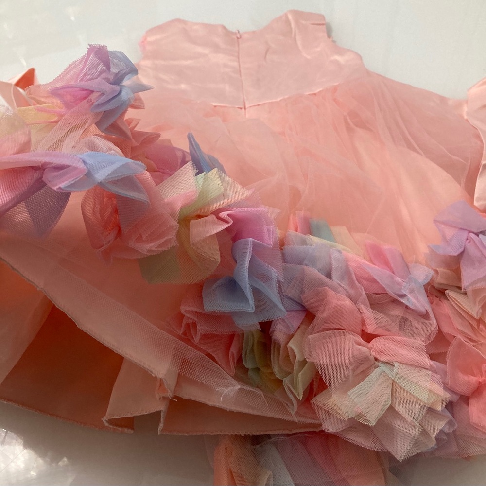 Luxury Embroidered Flower Girl Piano Dress Princess Birthday Wedding 5055 - Picture 15 of 16
